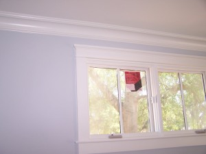 Example of cove molding and nice window trim